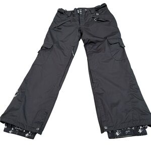 Ride Snowboards Pants Size Small Black 5,000 Waterproof Breathable Lined straps
